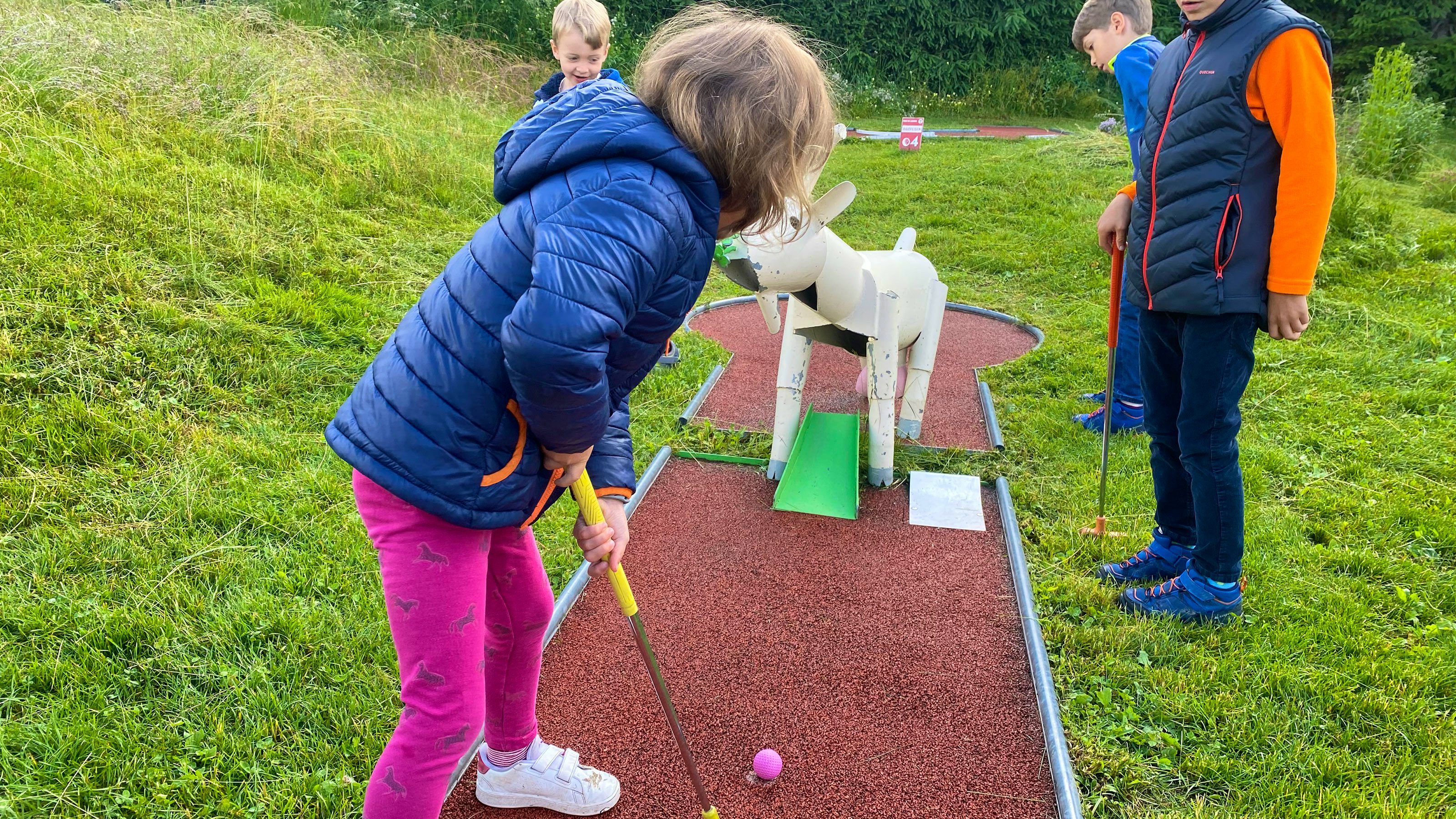 Bild vom Minigolf.